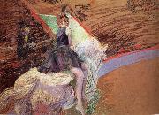 Henri  Toulouse-Lautrec, in the circus Fernando, horseman on Weibem horse